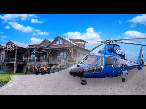 Видео: Летим домой на вертолете Dauphin!