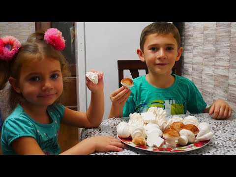 Видео: Зефирные грибочки ШАМПИНЬОНЫ. Зефир в домашних условиях