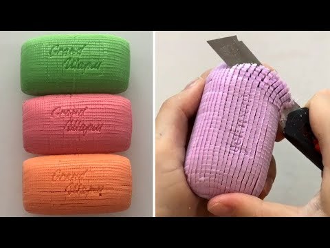 Видео: Асмр мыло резки | Удовлетворительное видео [ASMR] #64