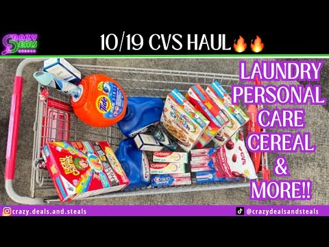 Видео: 👏10/19 CVS Haul 👏Скидки на Ibotta и FETCH в CVS. Купоны на этой неделе 🔥СРЕДСТВА ДЛЯ СТИРКИ (10/1...