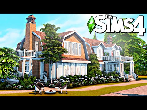 Видео: Большой дом в Кейп-Коде для родителей и взрослых детей || The Sims 4 Скоростная сборка