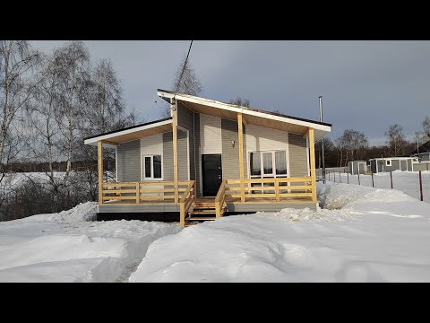 Видео: Каркасный дом по проекту "Охотник-71" в "Домнино парке".