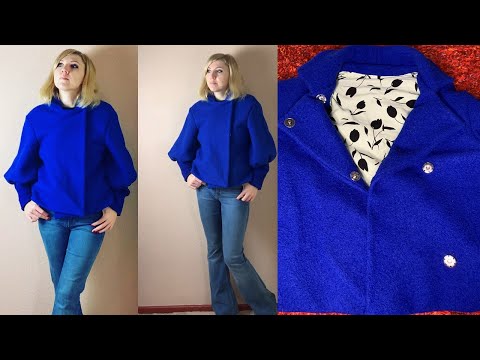 Видео: Сшила укороченное пальто с рукавами-буфами/Тестирую готовую выкройку