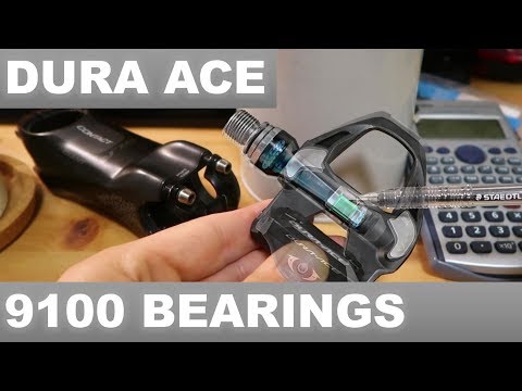 Видео: Обслуживание педалей Shimano Dura Ace 9100 — подшипники и предварительный натяг