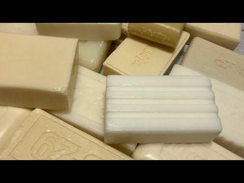 Видео: ASMR Soap/ cutting dry  white soap/ резка сухого белого хозяйственного мыла