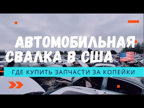 Видео: Свалка автомобилей в США. Приехал за запчастями. Цены удивят! Купил фары на BMW.