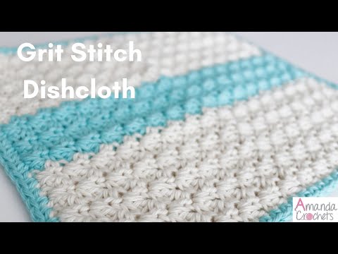 Видео: Кухонное полотенце Grit Stitch (серия кухонных полотенец)