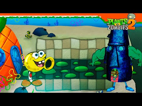 Видео: 😈 НОВЫЙ БОСС ЗОМБОСС ПЛАНКТОН! СПАНЧБОБ! ГУБКА БОБ! 🧽 Plants vs Zombies 2 (Растения против зомби 2)