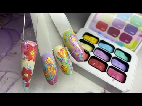 Видео: Палетка гель красок с AliExpress 💥Порисуем? 😉💅