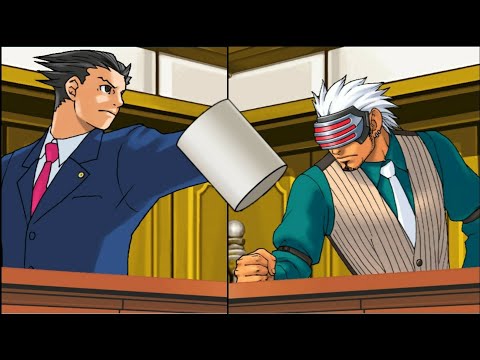 Видео: Фениксу надоело получать кружкой в Йобало(Ace attorney)