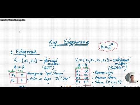Видео: Коды Хаффмана Алгоритм построения дерева
