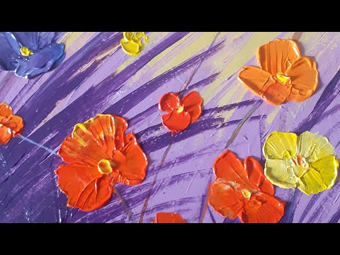 Видео: Интерьерная картина Цветы