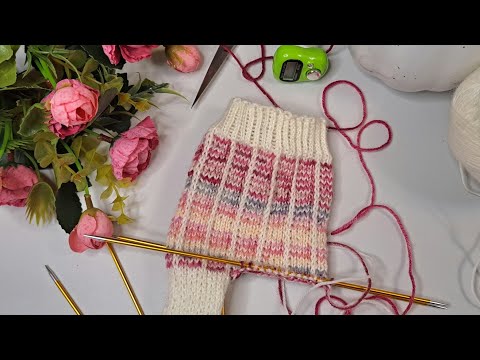 Видео: МК на носочки Часть 1. По просьбам моих зрителей. #knitting