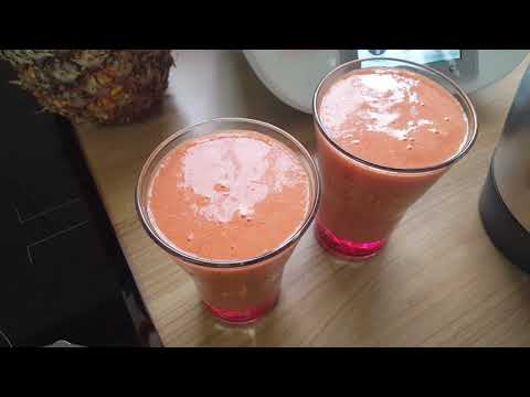 Видео: Термомикс/ Thermomix - Фруктовый смузи.....🍊🍓🍌🍯🍸