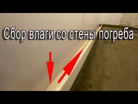 Видео: Сбор влаги со стены погреба