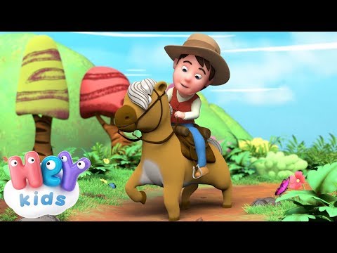 Видео: Песен за коня 🐎 Хоп, хоп, хоп ! 🐎 Детски песнички - HeyKids