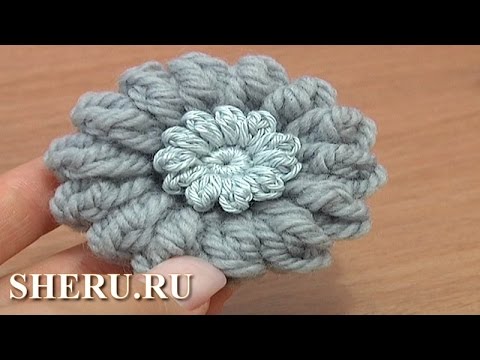 Видео: How To Crochet Button Урок 1 Как связать крючком пуговицу, полный урок