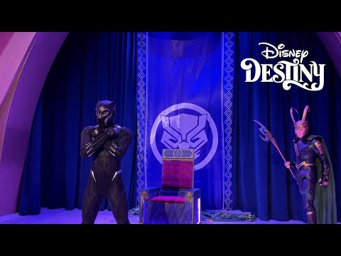 Видео: Праздник Короля (Локи и Чёрная Пантера) Шоу в Большом зале — Disney Destiny