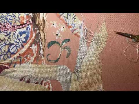 Видео: Сколько вышито на Леди и Единороге от Thea Gouverneur!