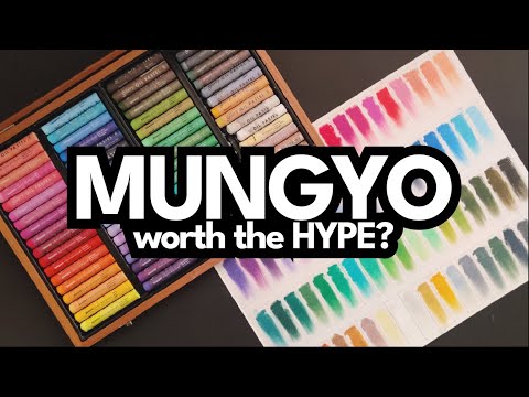 Видео: Масляная пастель Mungyo Gallery — обзор и 72 образца // Рисование простого портрета спящего кота ...