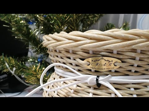 Видео: Объёмная коса на кашпо из ротанга.