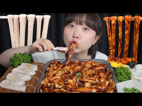 Видео: Яджанмён, изготовленный из говядины кишечника / Mukbang eating show