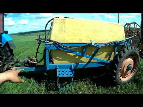 Видео: Опрыскиварие Озимой Пшеницы мтз 892+ОП 2000
