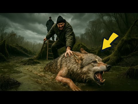 Видео: Охотник Спас Волка который чуть не утонул в болоте...Но то, что было дальше, повергло всех в шок!
