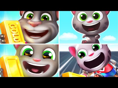 Видео: Talking Tom Gold Run - Говорящий Том: бег за золотом - Обзор & прохождение игры для iOS и Android 😎