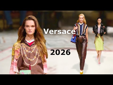Видео: Versace мода весна-лето 2026 в Милане | Стильная одежда и аксессуары