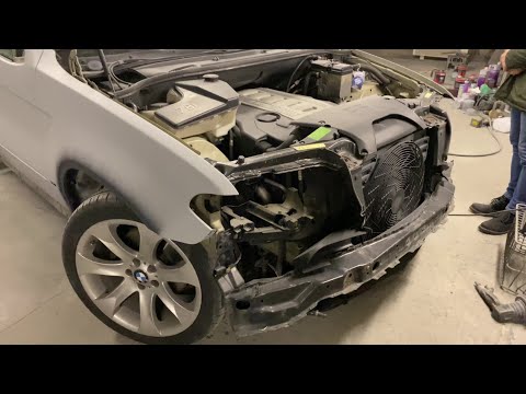 Видео: Покраска моего BMW Е53, часть 1