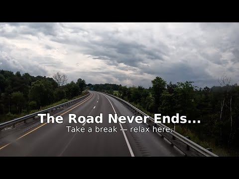 Видео: Relaxing Road Drive 🔴 | 4К Highway White Noise for Sleep & Focus (No Ads, 24/7)