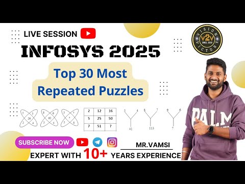 Видео: Infosys 2025 | Способность к рассуждению | Наиболее ожидаемые вопросы | NumericalPuzzle | Однокра...
