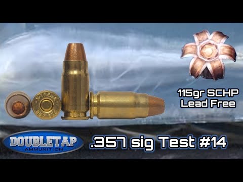 Видео: Серия испытаний патронов .357 Sig: № 14 DoubleTap 115gr DT Lead Free SCHP