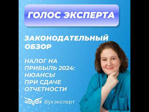 Видео: Нюансы по налогу на прибыль при сдаче отчетности за 2024 год