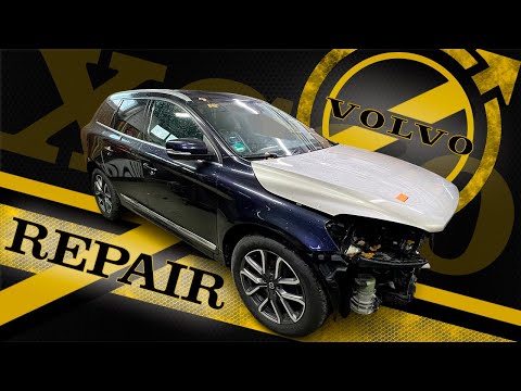 Видео: Volvo XC60. Front end repair. Ремонт переда.