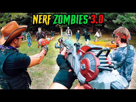 Видео: NERF встречает Call of Duty ZOMBIES 3.0 | (Полный фильм — шутер от первого лица Nerf!)