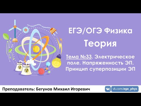 Видео: ЕГЭ по физике. Теория #33. Электрическое поле. Напряженность ЭП. Принцип суперпозиции ЭП