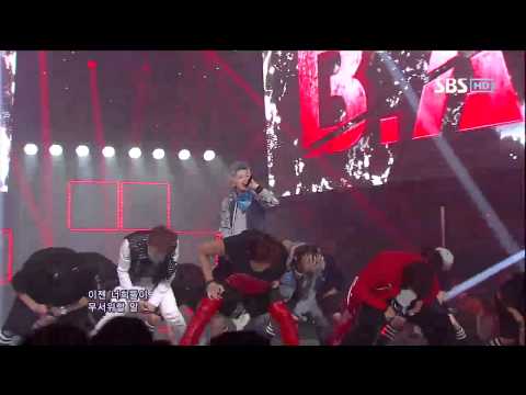 Видео: B.A.P [No Mercy] @SBS Inkigayo Популярная песня 20120812