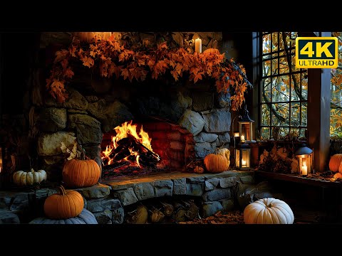 Видео: 🍂 Осенний камин (12 ЧАСОВ) 🔥 Умиротворяющая атмосфера в домике