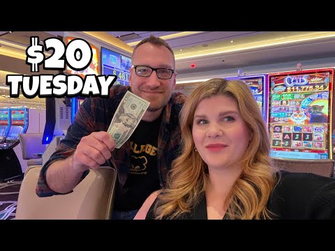 Видео: Битва за слоты «Муж против жены» на $20 в Лас-Вегасе!
