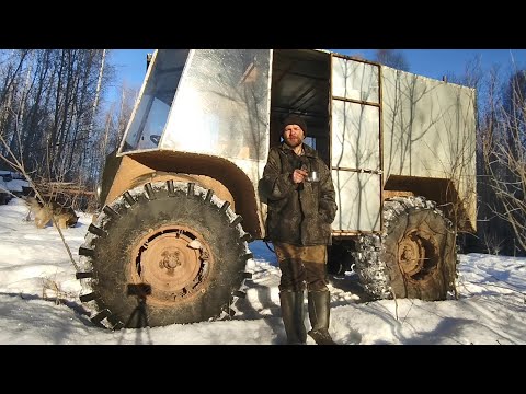 Видео: Улетел в обочину, ночь без сна, заработок в лесу