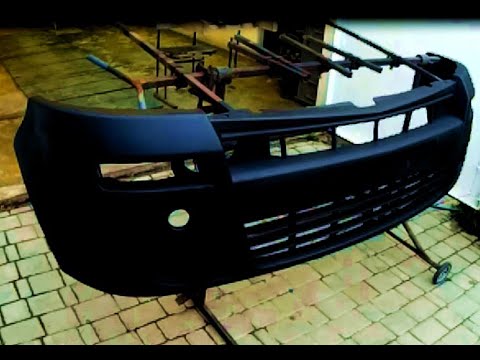 Видео: Покраска бампера структурной краской