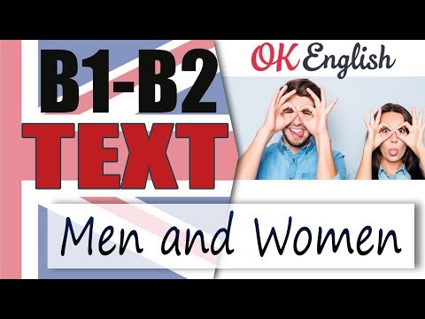 Видео: Men and Women - Мужчины и женщины | Английский среднего уровня INTERMEDIATE