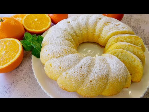 Видео: Это фантастика! Самый воздушный апельсиново-мандариновый пирог: Тает во рту!