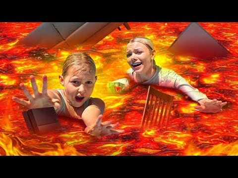 Видео: ЭКСТРЕМАЛЬНЫЙ ПОЛ ЭТО ЛАВА! Челлендж!