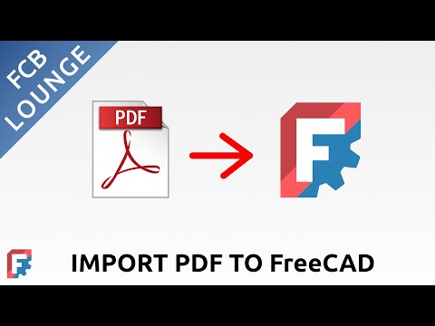 Видео: Импорт PDF в FreeCAD