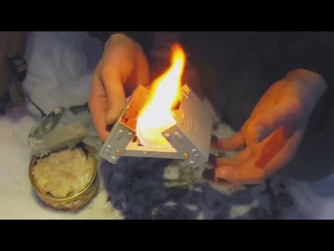 Видео: Моя печка на сухом горючем. Тесты, сравнение с горелкой