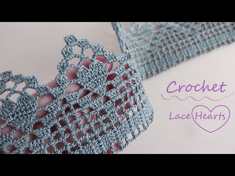 Видео: КРУЖЕВО КРЮЧКОМ "Сердечки" вязание КАЙМЫ 💕 Beautiful to crochet LACE HEART for beginners PATTERN  💕