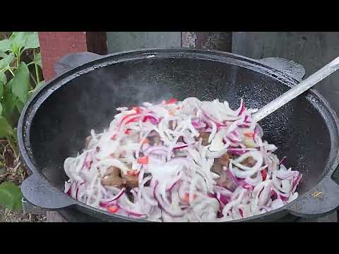 Видео: АДЖАП САНДАЛ С ГОВЯДИНОЙ В УЗБЕКСКОМ КАЗАНЕ